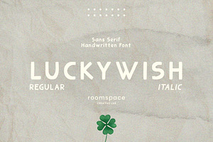 Luckywish Homemade Sans Serif Font