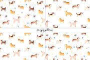 Cats and Dogs Patterns, a Pattern Graphic by Slastick (Thumbnail 4 of 7)