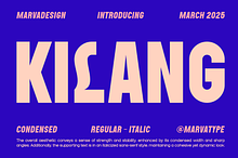 Kilang - Condensed Sans Serif