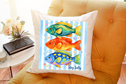 Colorful Fish Stay Salty Summer PNG, a Work Illustration by Sublimation Artist (Thumbnail 9 of 9)
