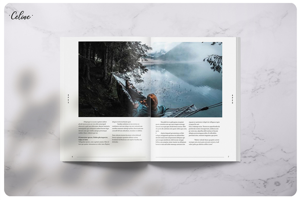 APEX Traveling Lookbook Template, a Magazine Template by Celine Studio (Photo 7 of 9)