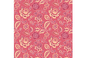 Pink Vintage Floral Seamless Repeat, a Pattern Graphic by Sharon Schwalbe (Thumbnail 3 of 4)