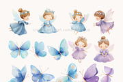 Blue & Purple Wildflowers and Fairie, a Decorative Illustration by OKArtHub (Thumbnail 4 of 12)