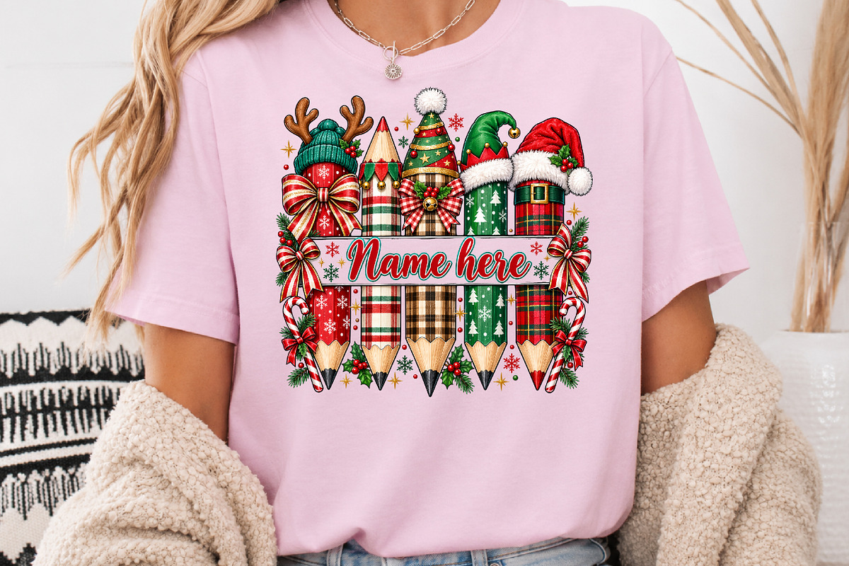 Custom Christmas Teacher Pencils PNG, a Seasonal Illustration by Rose Art (Photo 3 of 4)