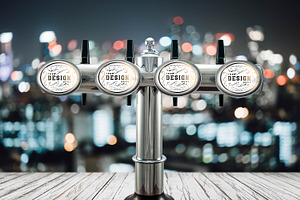 Beer Tap Label Mock-up #23