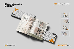 Magazine Mockup for Editorial Design