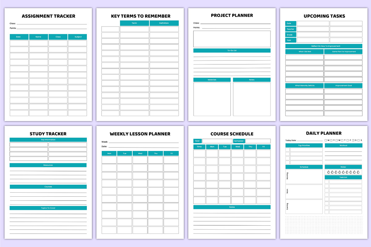2026 Nursing Student Organizer Canva, a Stationery Template by Mustafiz (Photo 5 of 7)