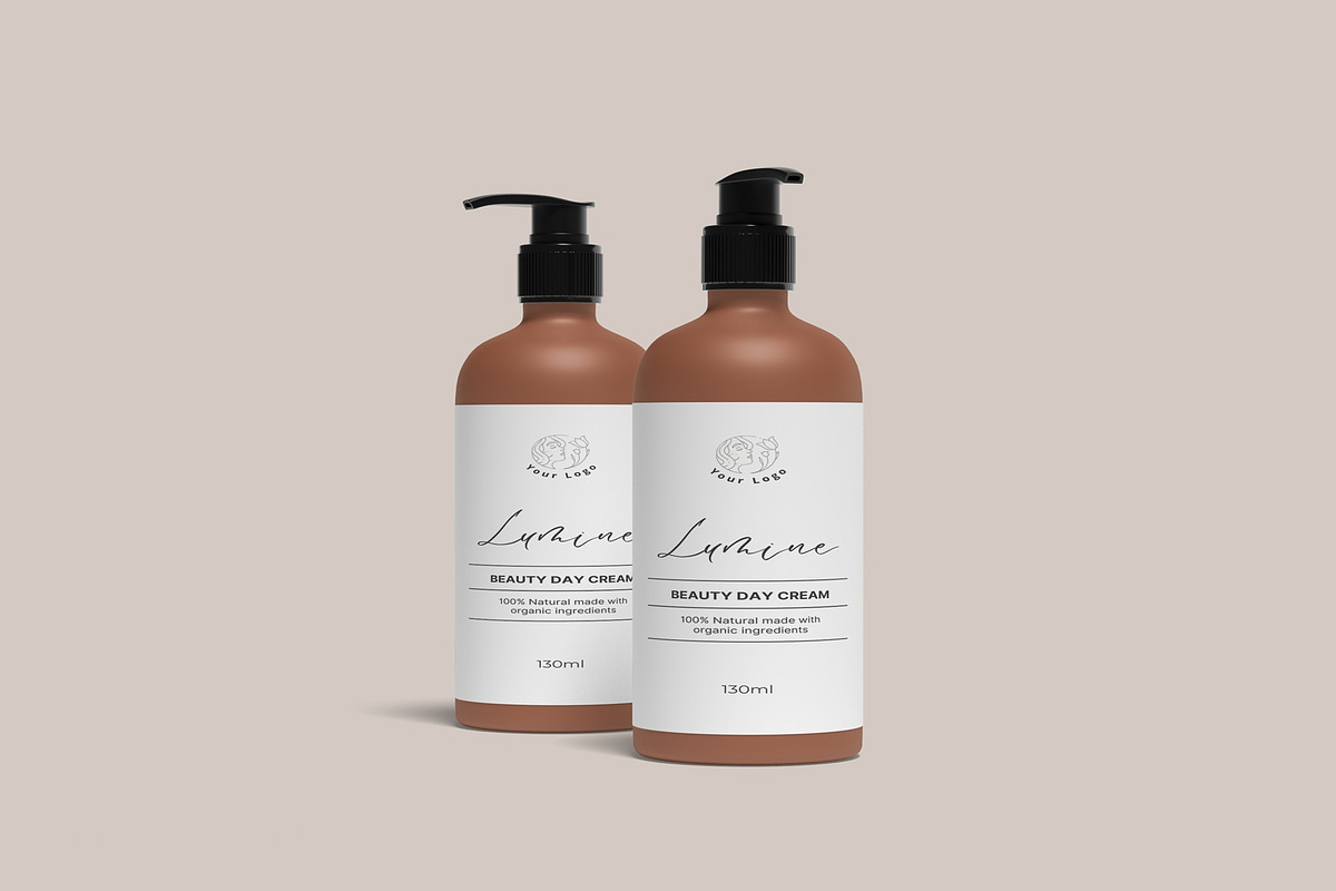 Cosmetic Pump Bottle Mockup, a Product Mockup by suciamairastd (Photo 4 of 5)
