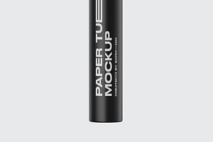 Matte Paper Tube Mockup