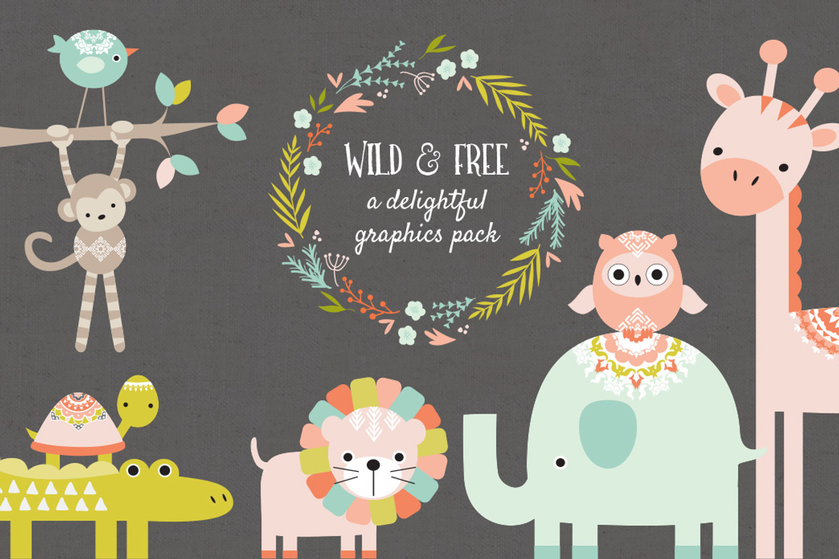 Wild & Free Design Pack, an Animal Illustration by Wild Twig Co (Photo 5 of 6)