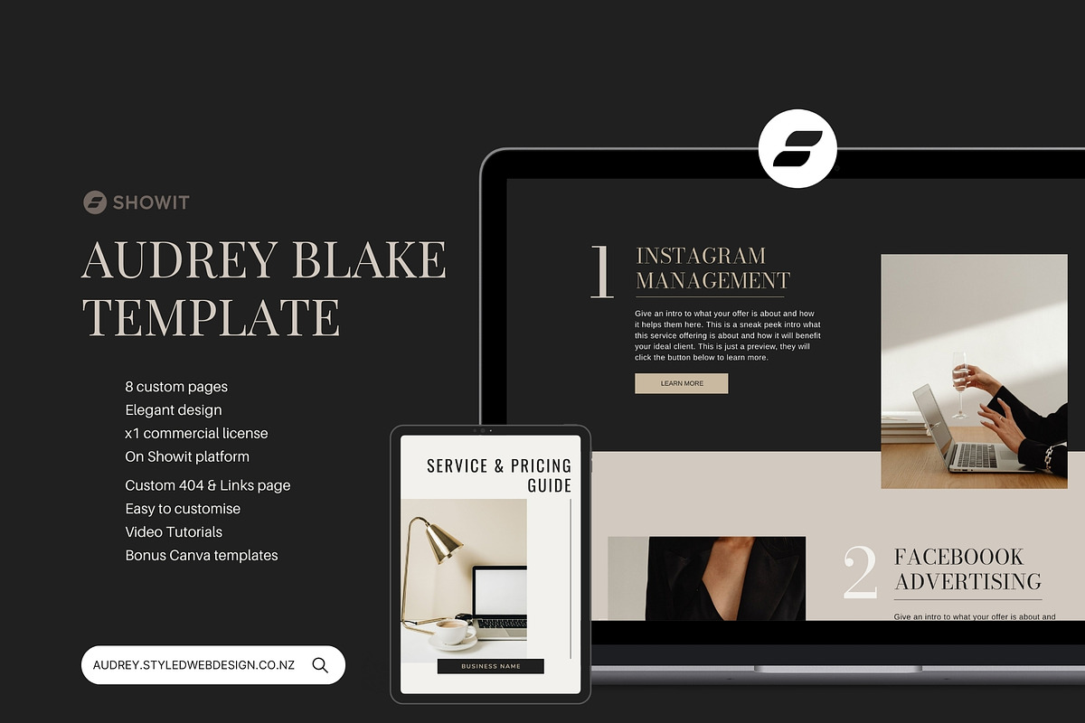 AUDREY | Luxury Showit Website, an App Template by Styled Web Shop (Photo 11 of 22)