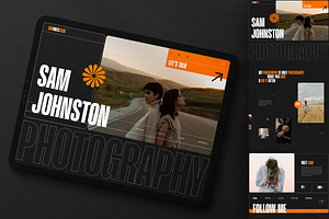 Photographer Landing Page And Ui Kit