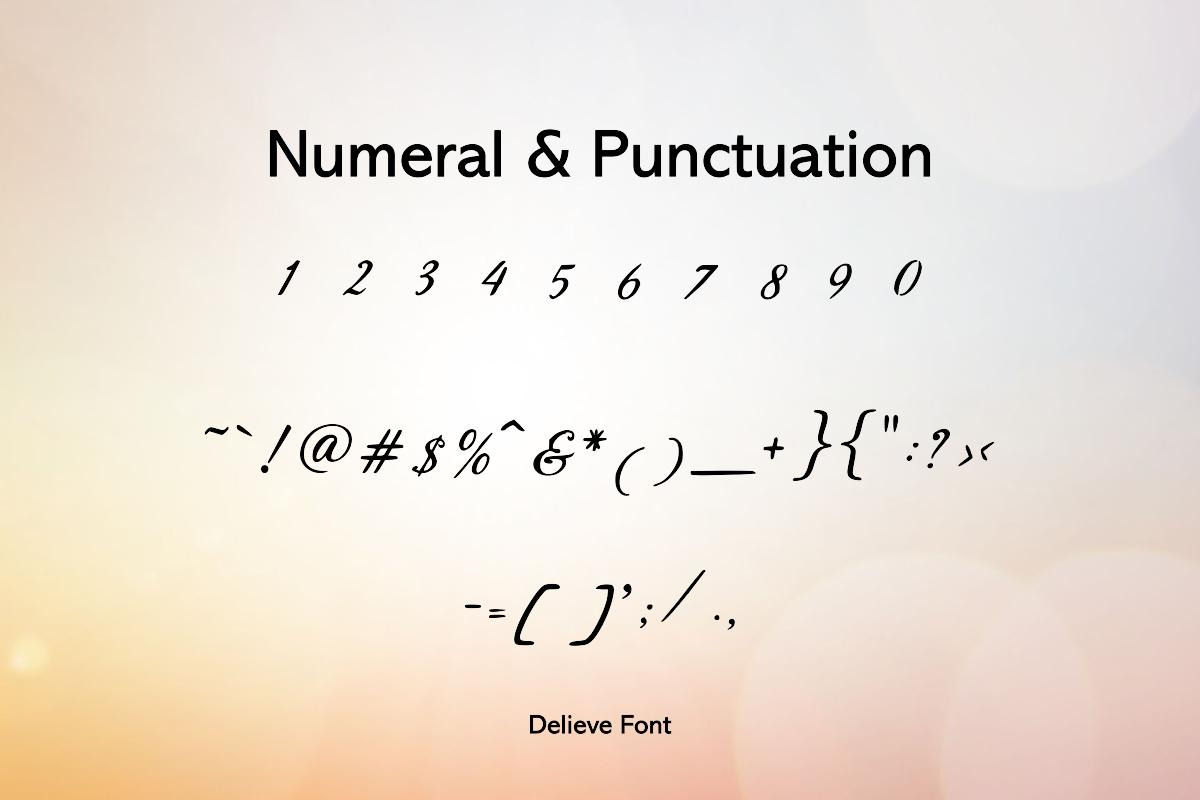 Delieve Handwritten Font, a Handwritten Font by ResumeFabs (Photo 3 of 7)
