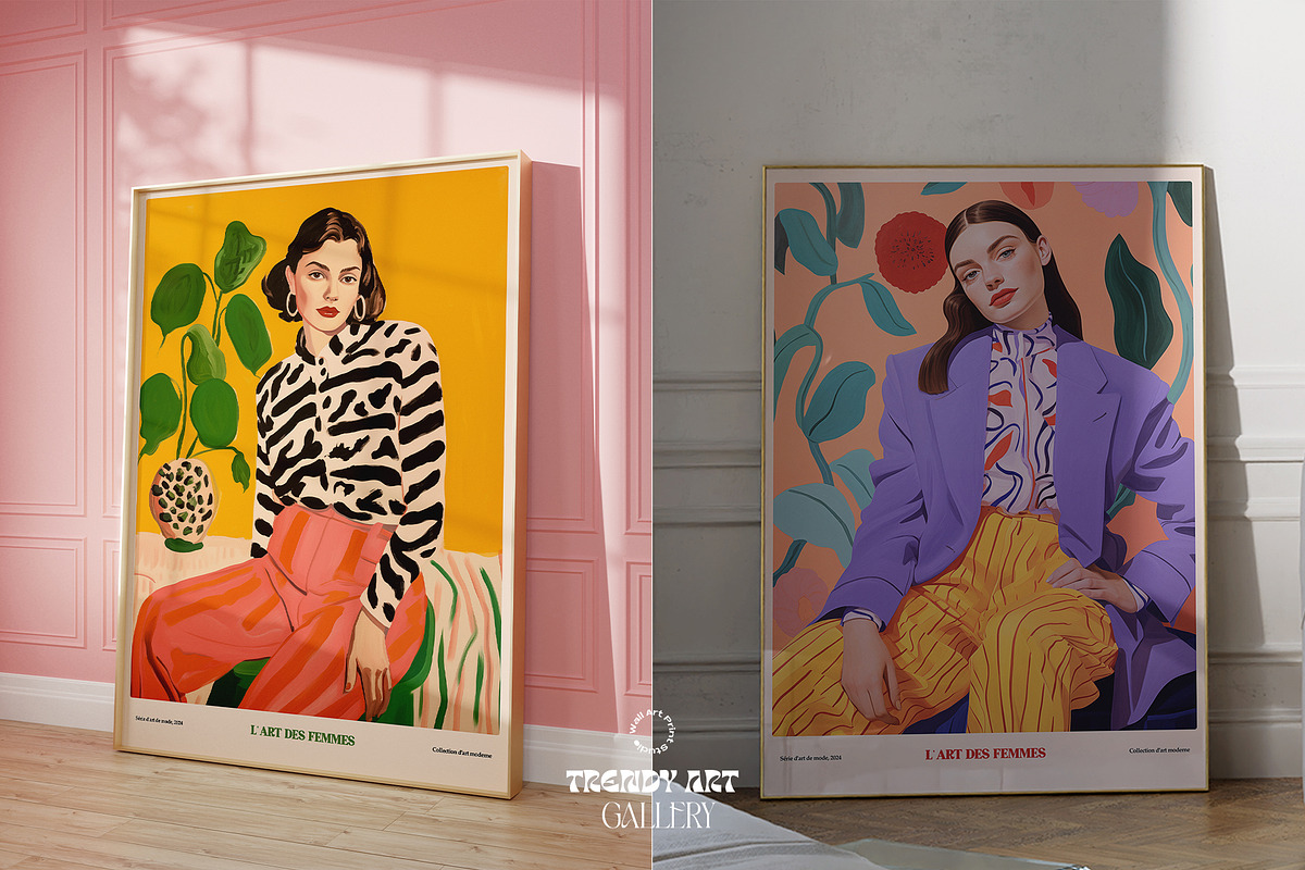 Trendy Art Gallery 1, a Graphic by Wall Art Print Studio (Photo 6 of 13)