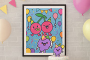 Fruits Birthday Illustration Pack, a Food Illustration by Palau (Thumbnail 5 of 10)