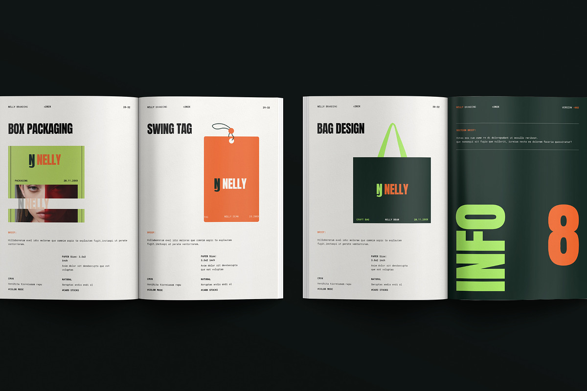 Creative Brand Identity Guidelines, a Brochure Template by E-Type (Photo 11 of 12)