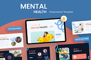 Mental Health Google Slides, a Presentation Template by New Coral Design (Thumbnail 1 of 6)