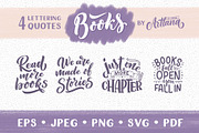 Books Lettering Quotes, a Decorative Illustration by Artlana (Thumbnail 1 of 2)