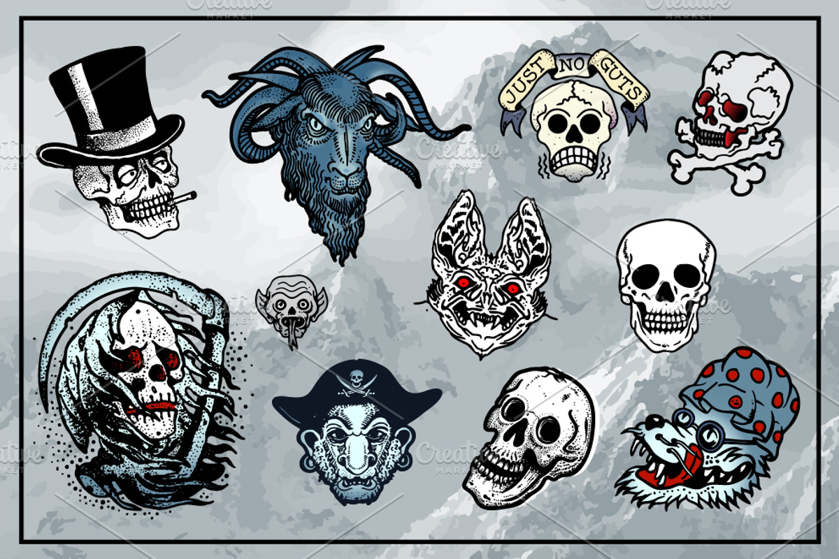 Tattoo Vector Pack, an Education Illustration by Vector Clash (Photo 3 of 4)