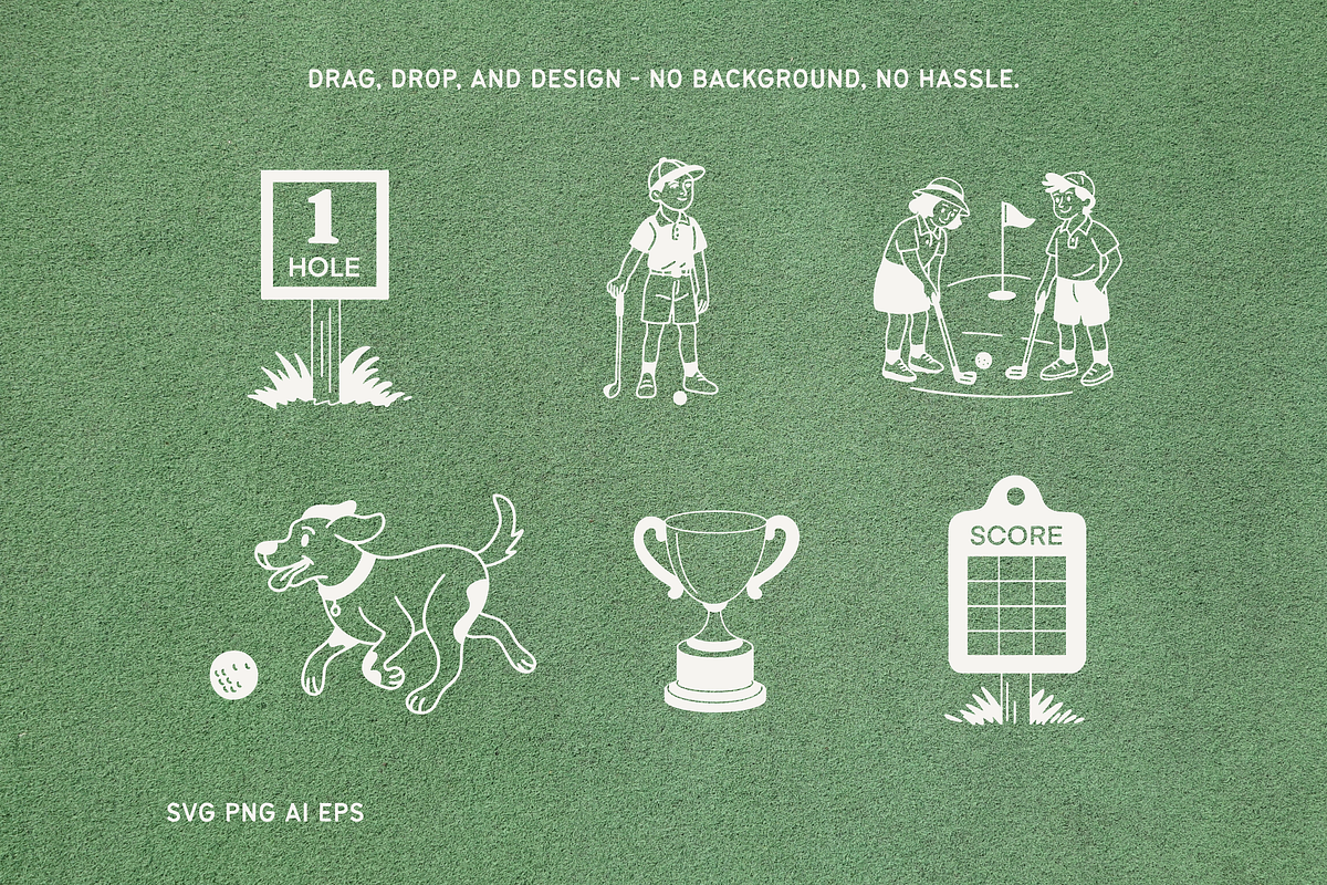 Golf Icon Set, a Sport Illustration by Veyla (Photo 5 of 9)