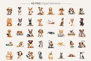 Sarcastic Dog Sublimation PNGs, an Illustration by Artnoy (Thumbnail 2 of 8)