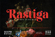 Rastiga display serif, a Serif Font by Glyphstyle (Thumbnail 1 of 6)