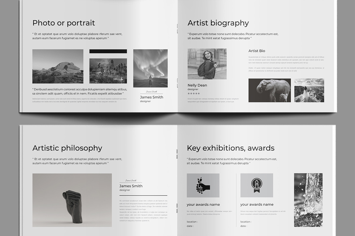 Modern Art Book Template, a Brochure Template by MightyDesign (Photo 5 of 9)