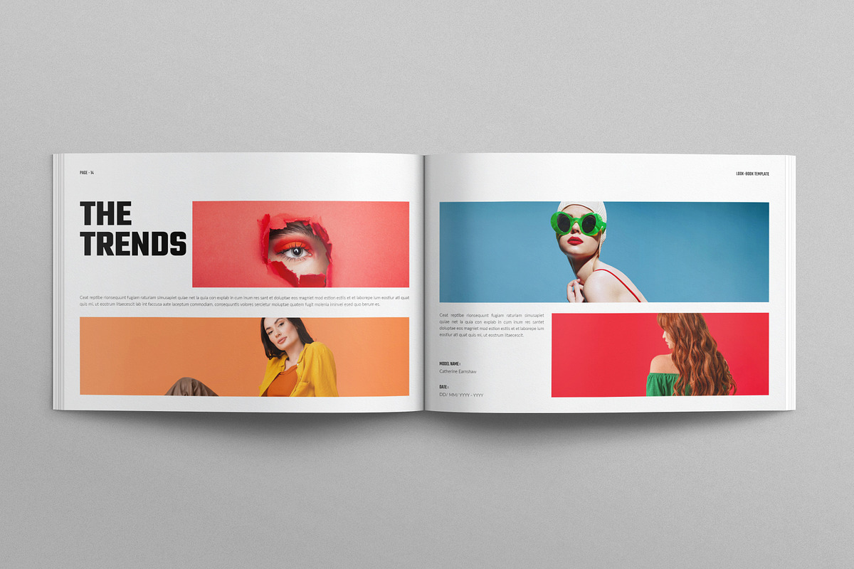 Look Book Template Landscape, a Brochure Template by E-Type (Photo 6 of 7)