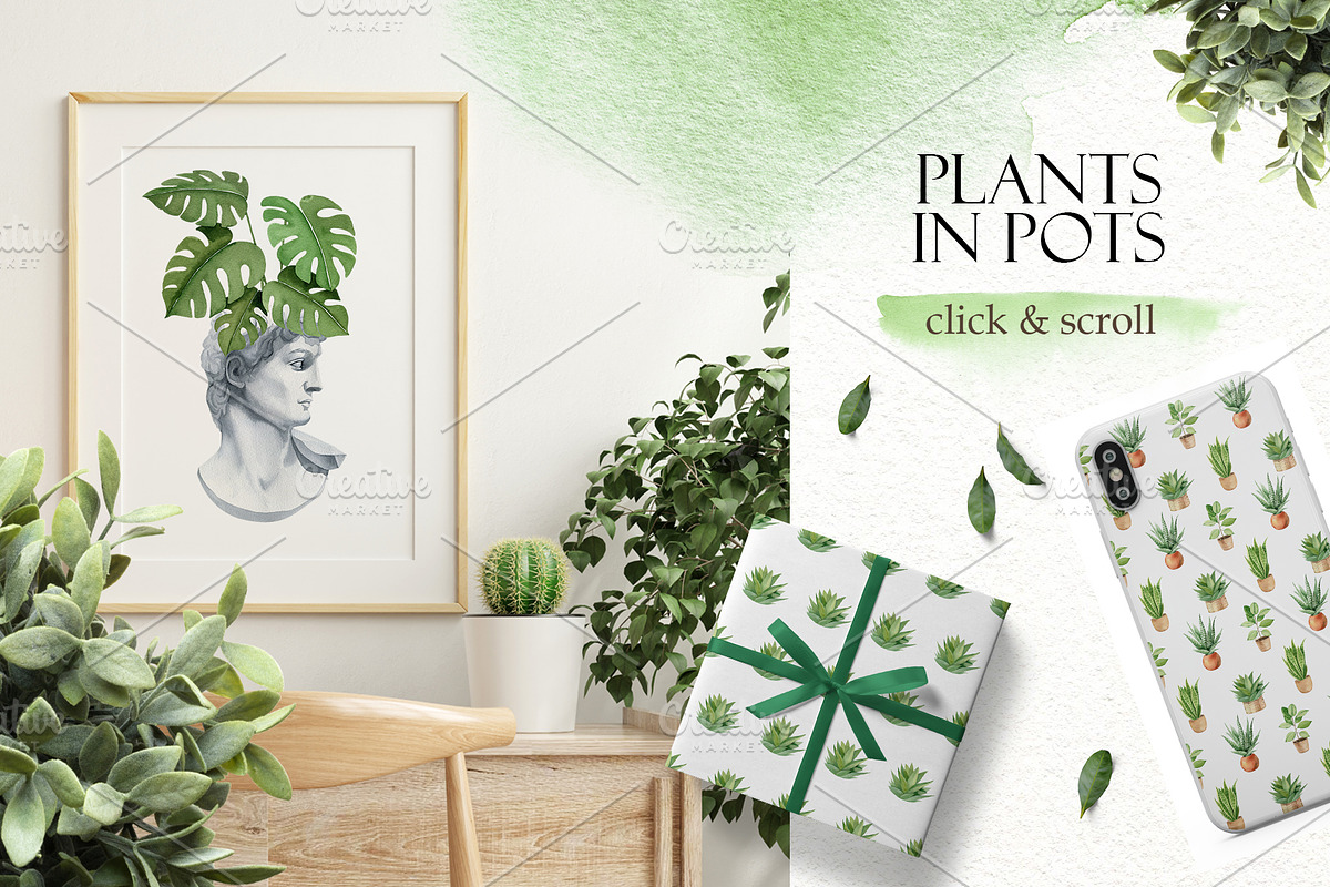 House plant watercolor collection, an Illustration by Color Hugs Art (Photo 5 of 10)