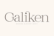Galiken Modern Elegant Serif, a Serif Font by Letterena Studios (Thumbnail 1 of 15)