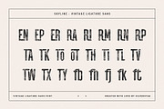 skyline - vintage ligature sans font, a Sans Serif Font by SilverStag Type Foundry (Thumbnail 13 of 16)