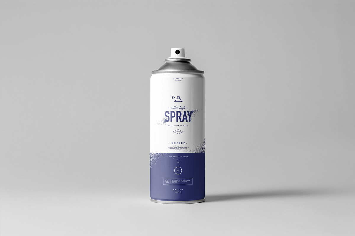 Spray Can Mock-up, a Cups & Container Mockup by Yogurt86 (Photo 2 of 9)