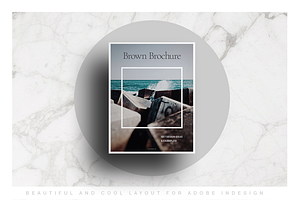 Brown Lifestyle Brochure Layout, a Brochure Template by Boris Cupac