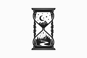 Hourglass Nature Scene Bundle, an Illustration by hafijul (Thumbnail 6 of 7)