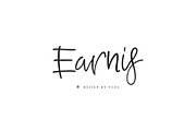 Earnis, a Script Font by vuuuds (Thumbnail 1 of 6)