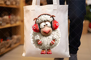 Funny Valentine Sheep Clipart Bundle, an Illustration by SinaCreation (Thumbnail 3 of 5)