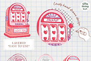 90s Valentine Clipart Bundle, a Seasonal Illustration by TitaLivingArt (Thumbnail 6 of 10)