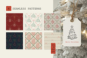 Christmas Line Art Hand Drawn Set, a Seasonal Illustration by Berentine.art (Thumbnail 6 of 9)