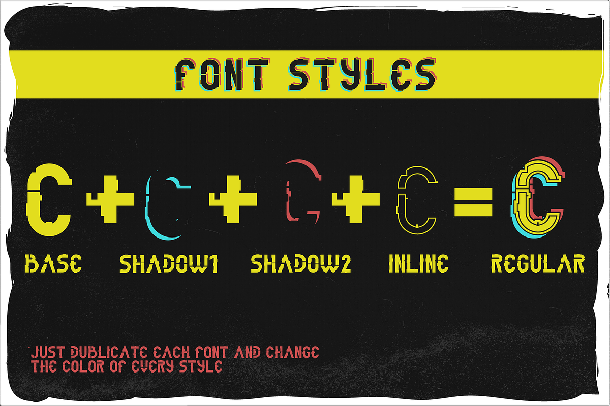 Hologram font + 4 bonus designs, a Font by Heather_insane (Photo 4 of 4)