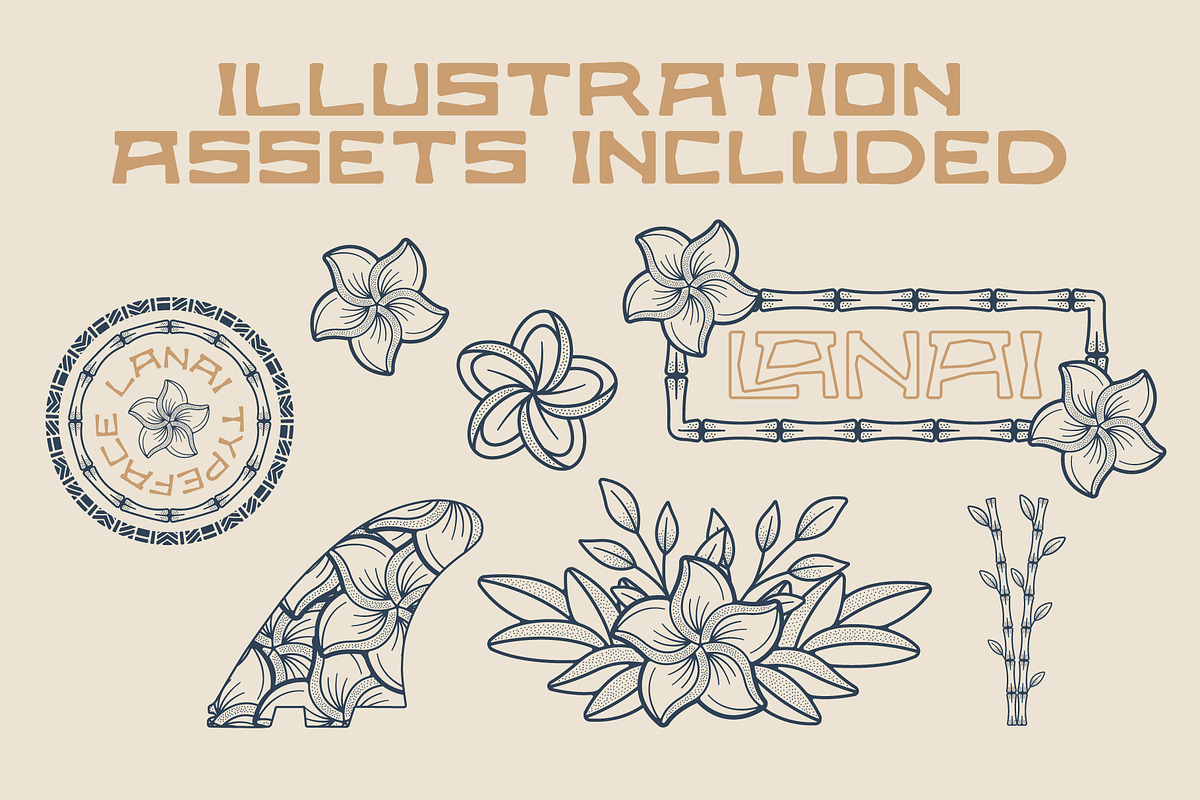 Lanai Typeface | Island Font, a Sans Serif Font by NienowBrand (Photo 5 of 8)