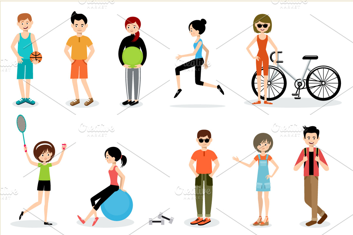 Set of modern people., a Person Illustration by Gurza SHOP (Photo 6 of 6)