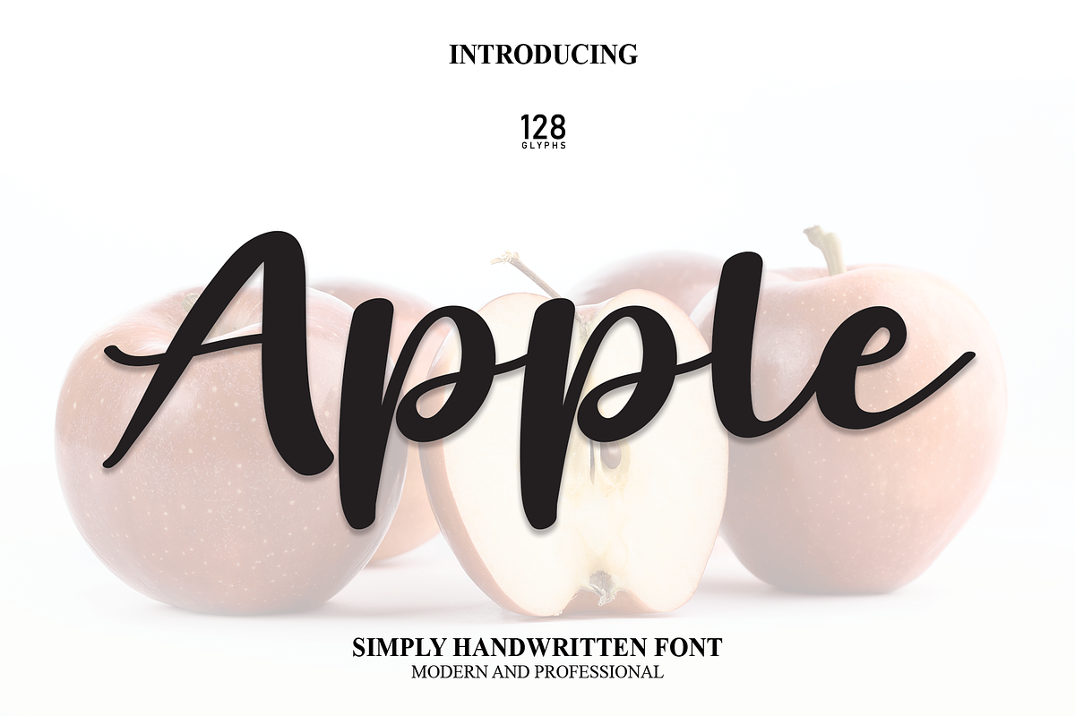 Apple | Script Font, a Script Font by Scratchones (Photo 1 of 8)