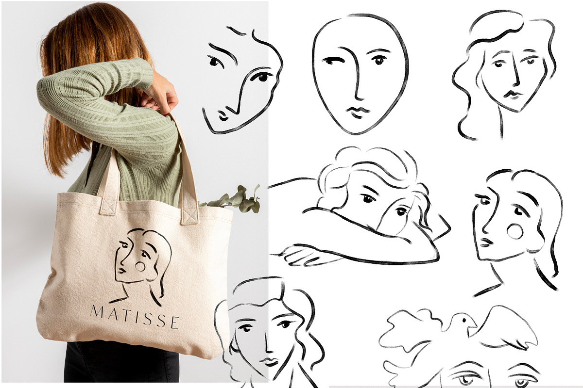 Picasso & Matisse Inspired Faces, a Person Illustration by Ines Beatriz (Photo 3 of 3)