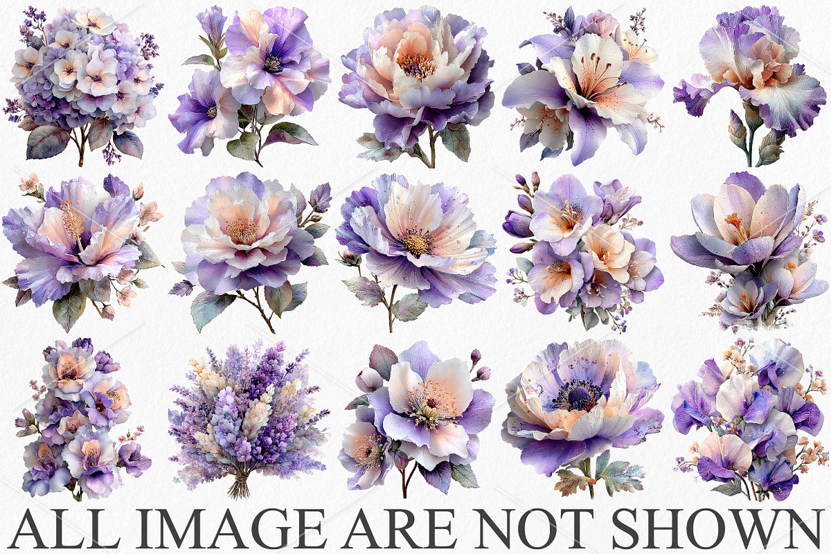 Whimsical Spring Flowers Clipart PNG, an Illustration by Canvas Craft (Photo 3 of 7)