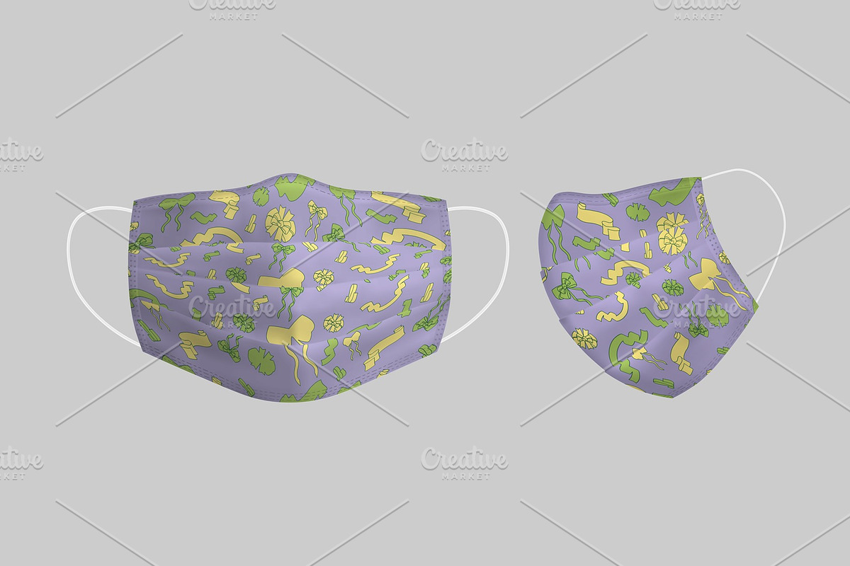 Realistic medical face mask, a Mask Mockup by Kseniia_designer's shop (Photo 3 of 4)