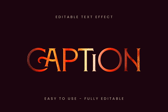 Elegant Vintage Gradient Text Effect preview 5