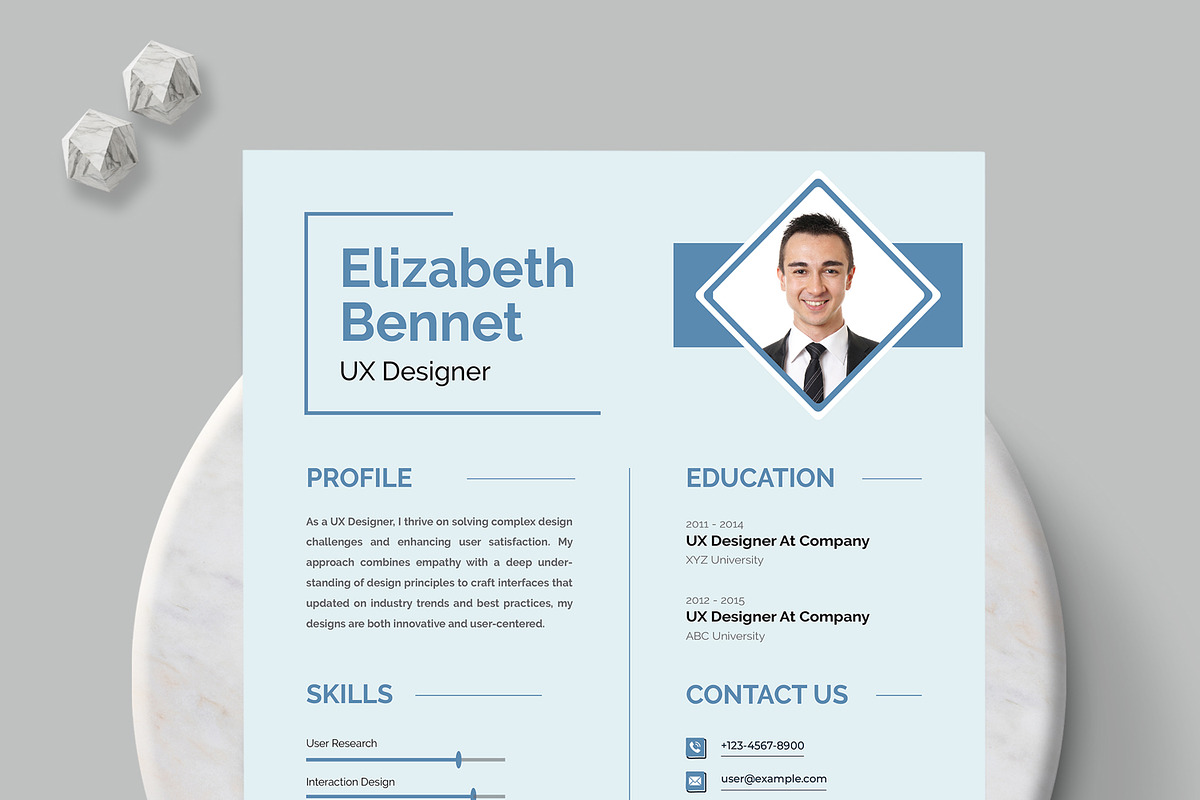 Resume Design Layout, a Resume Template by MightyDesign (Photo 4 of 8)