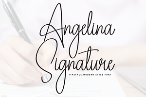 Angelina Signature Script Font