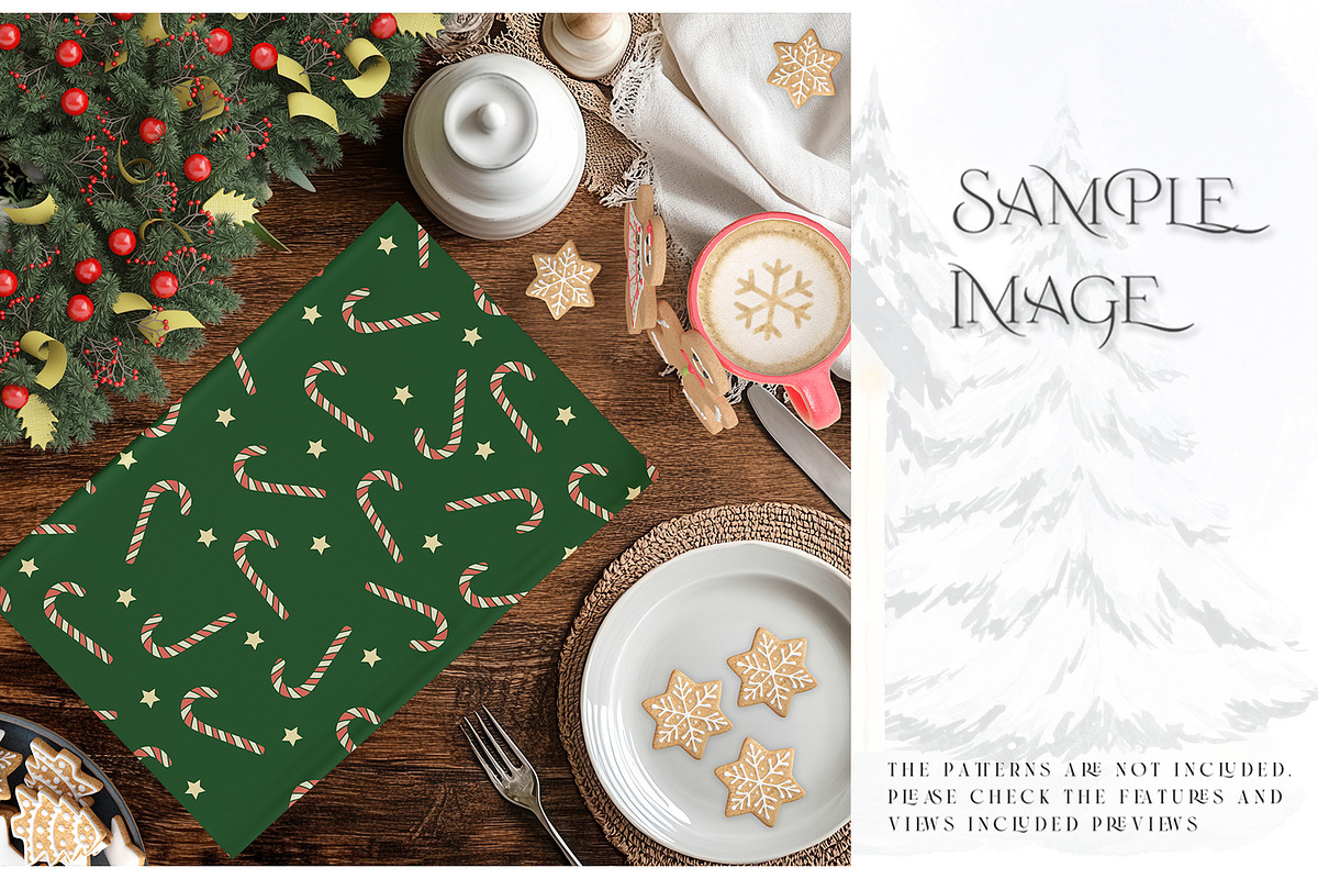 Christmas Placemats Various Types, a Product Mockup by mock-ups (Photo 20 of 25)