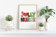 Christmas Jolly Nurse Png, an Illustration by Craft Nest (Thumbnail 5 of 6)